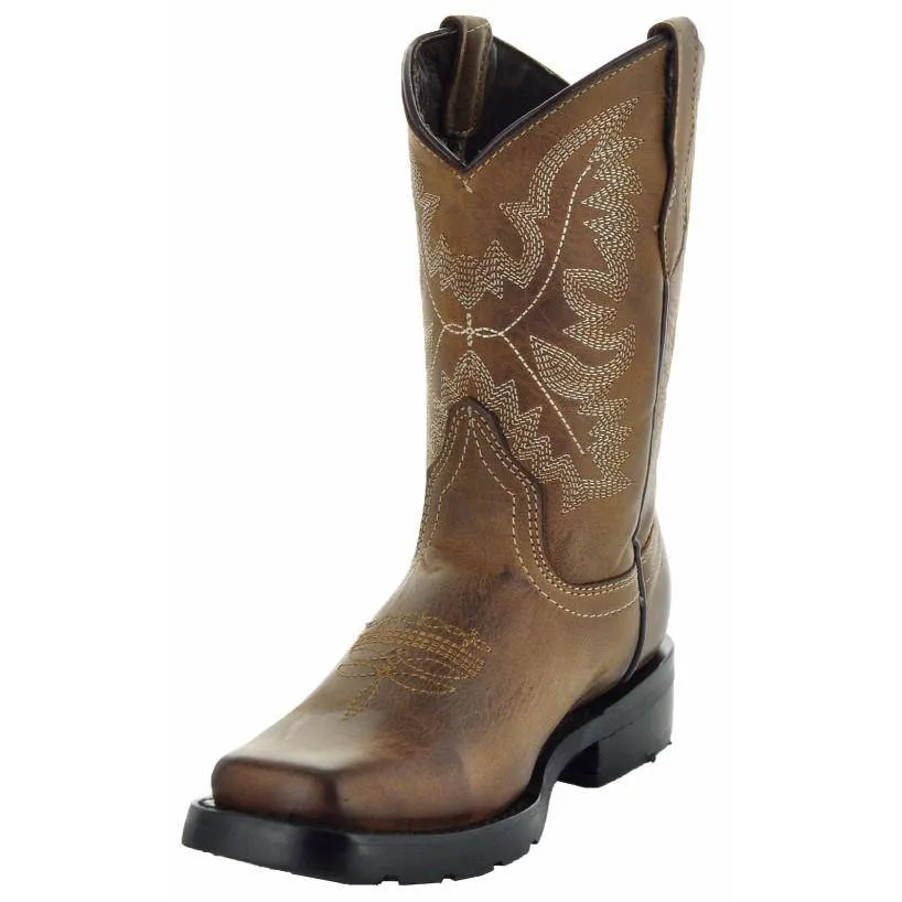 Square Toe Kids Western Boots | Kids Western Dance Boots (K3004)