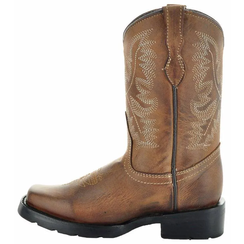 Square Toe Kids Western Boots | Kids Western Dance Boots (K3004)