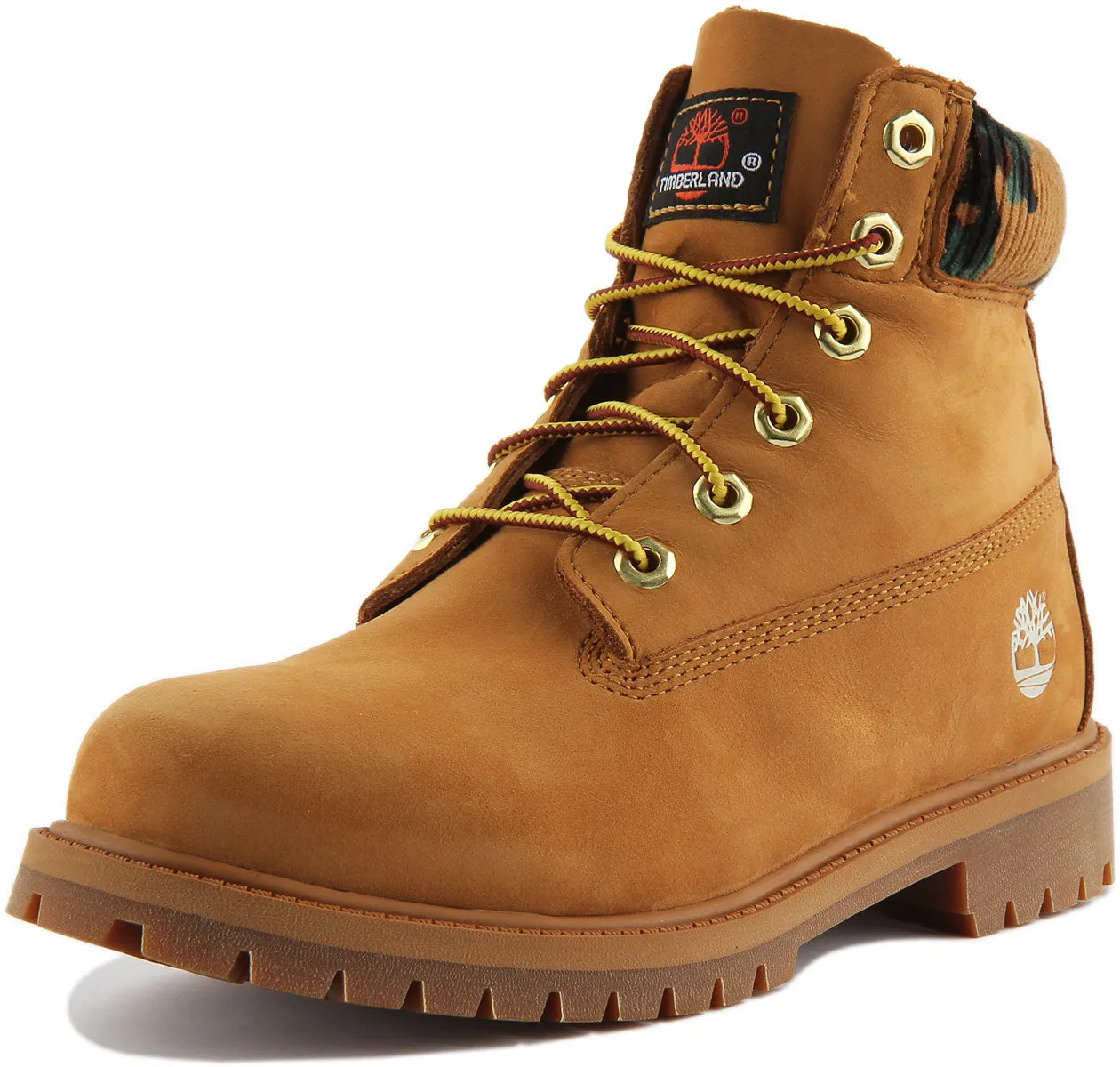 Timberland 6 inch A2Fq3 In Wheat Camo For Junior