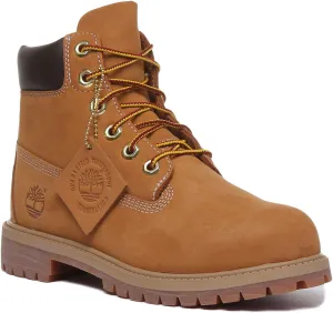 Timberland 6 Inch Ankle Boots In Wheat For Youth