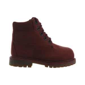 Timberland 6IN L/F FLD BT Toddler’s - BURGUNDY NUBUCK