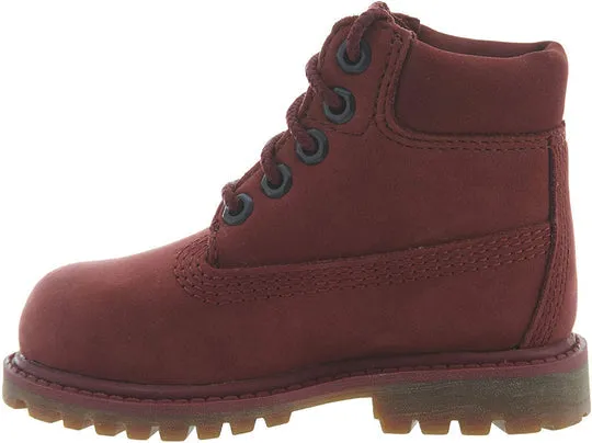 Timberland 6IN L/F FLD BT Toddler’s - BURGUNDY NUBUCK