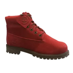 Timberland Kids Dark Red Icon Youths Boots 6 inch Premium Waterproof Boots