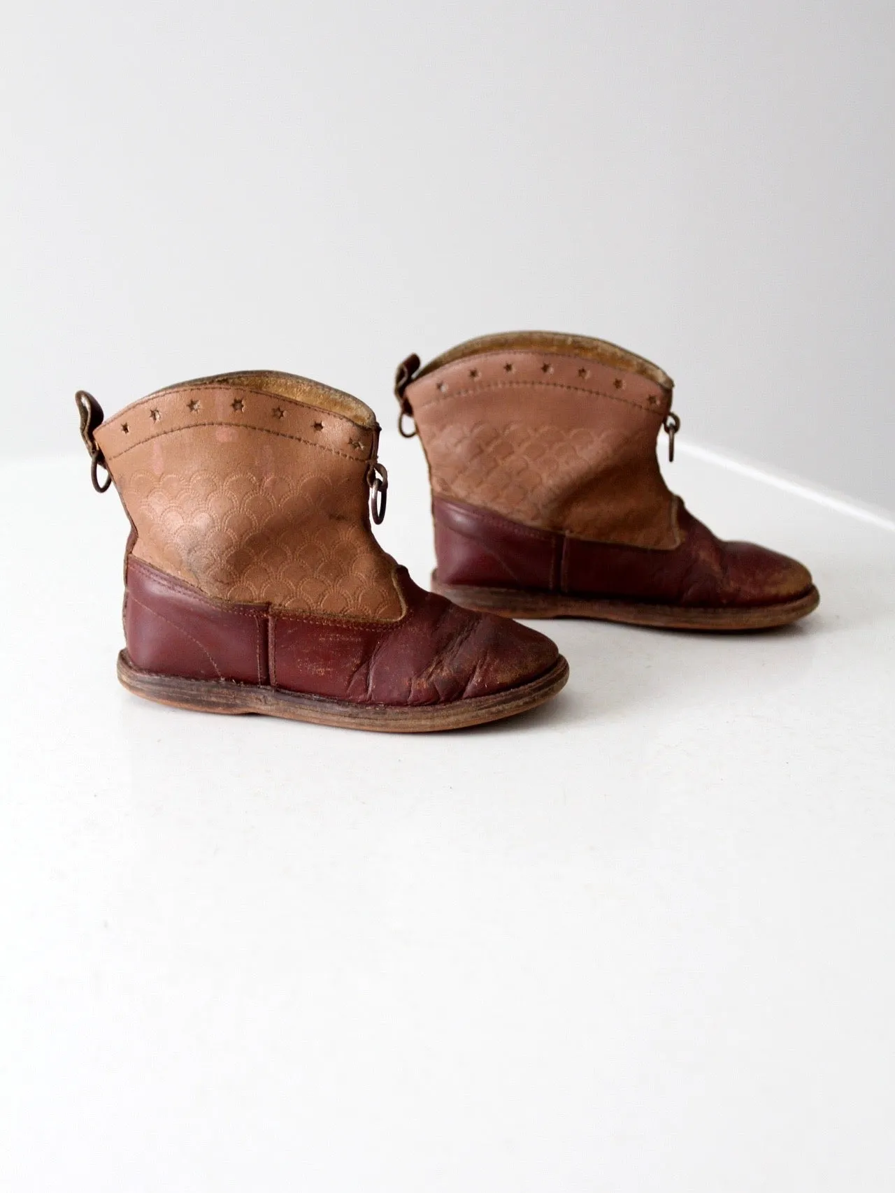 vintage 50s kids western boots