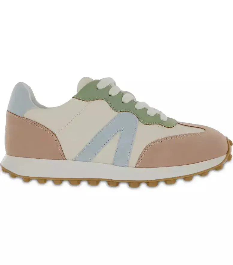 Women's Shoes MIA RACER Lace Up Sneakers GS1304104 BLUSH / BABY BLUE MULTI